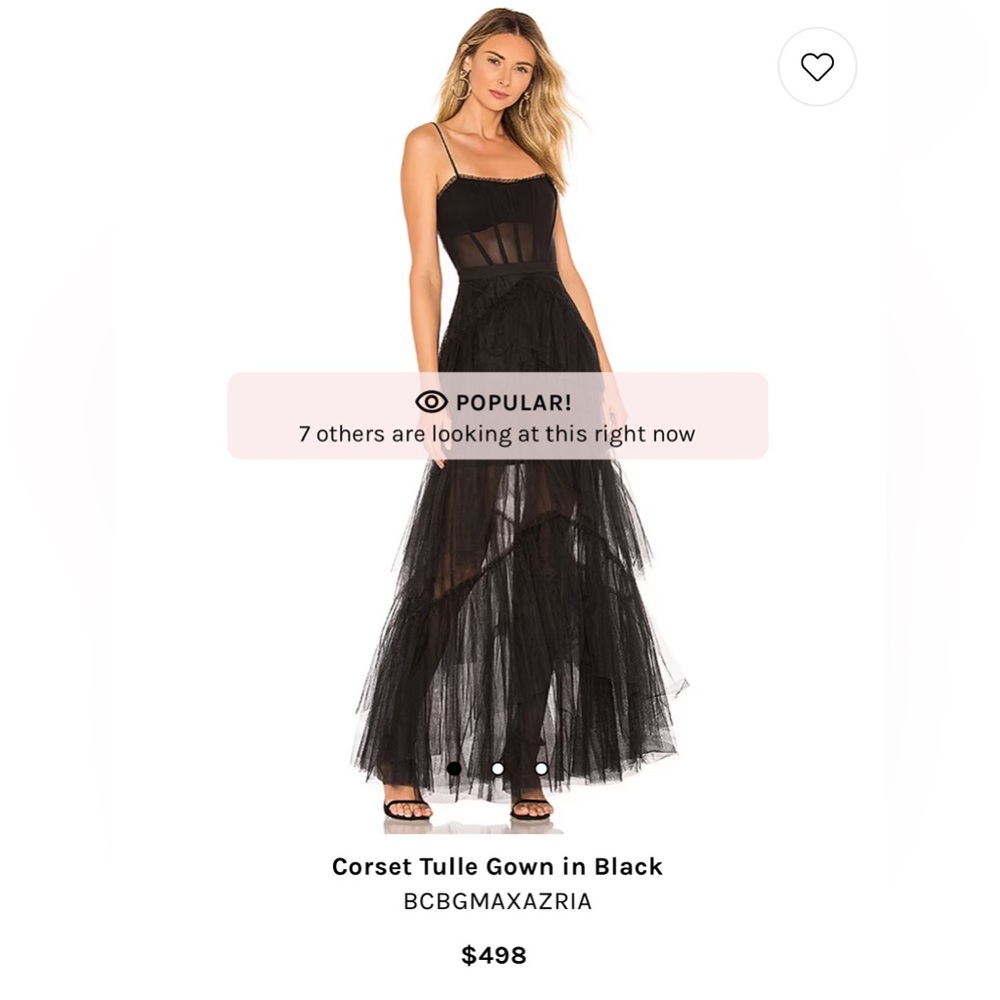 Bcbg black gown